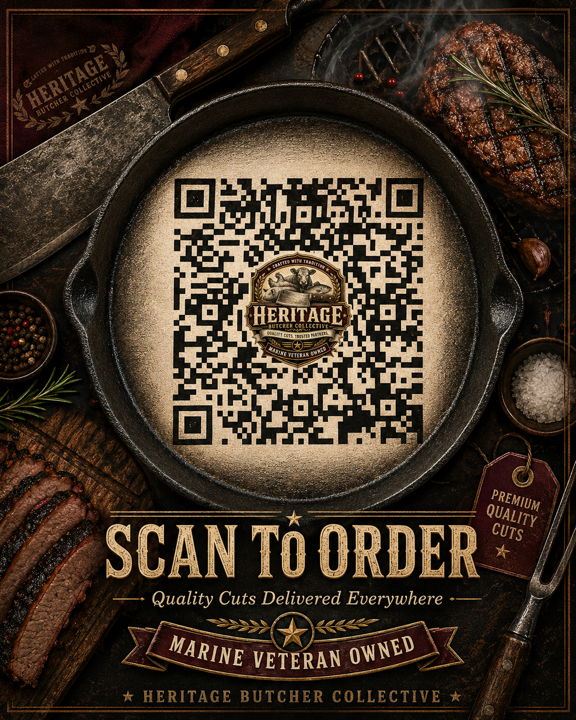 Heritage Butcher Collective Scan To Order QR